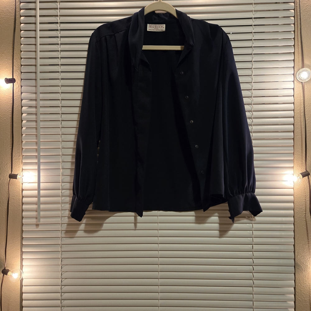 Nordstrom Classic Navy Blue Button Down Shirt